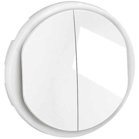 enjoliveur - pour mécanisme de commande - double - a voyant - blanc - legrand céliane cb3001