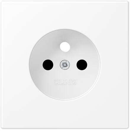 enjoliveur - pour prise de courant 2p+t - ls - blanc mat - jung ls1521fkiwwmpl-1