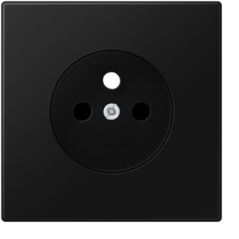 enjoliveur - pour prise de courant 2p+t - ls - noir mat - jung ls1521fkiswmpl-1