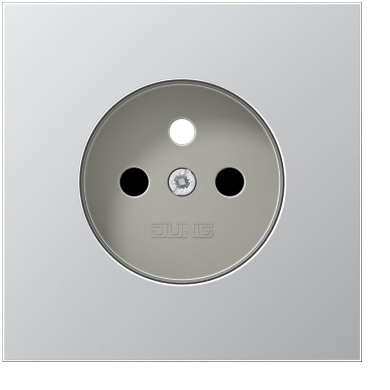 Enjoliveur - pour prise franco / belge - ls - aluminium Jung l1521fkipl-1