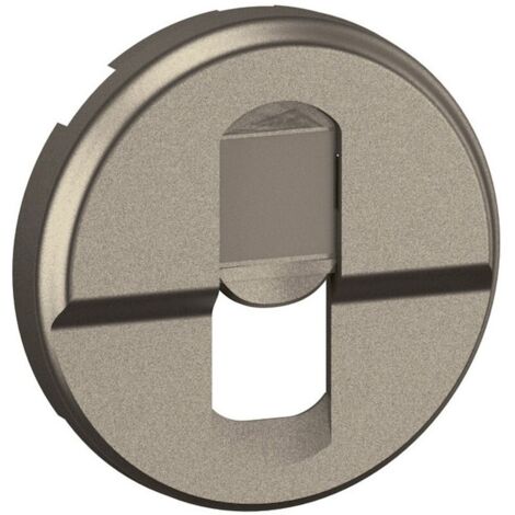 Enjoliveur pour prise simple RJ45 - Titanium - Céliane - CT0346 - Legrand