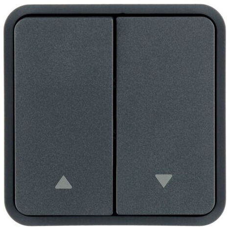 Enjoliveur poussoir volets 2 touches KNX Cubyko gris (WNT982)