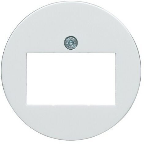 Enjoliveur prise HP ou prise RJ45 blanche collection 1930 HAGER WMV750B