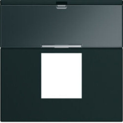 Enjoliveur prise RJ45 gallery avec porte-étiquette 2 modules night HAGER WXD206N