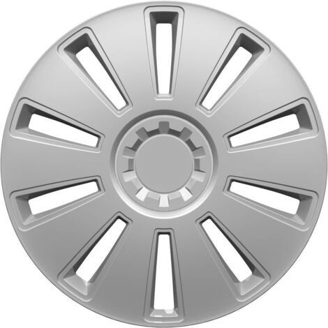 Enjoliveur R14 82024 argent – Plastique ABS résistant aux chocs – Fixation solide avec anneaux en métal – Installation facile – Hp Autozubehör