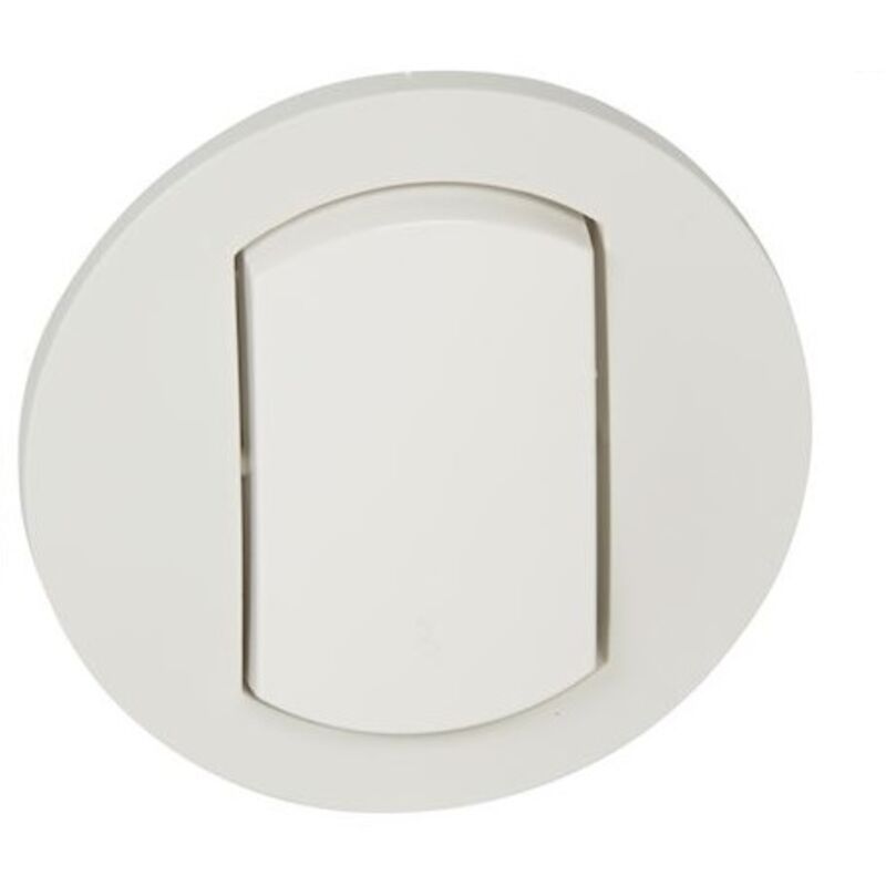Legrand - Enjoliveur simple Céliane IP44 pour référence 067001 ou 067031 Blanc (067801)