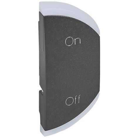 Enjoliveur simple Céliane marquage ON et OFF montage droite graphite (064881)