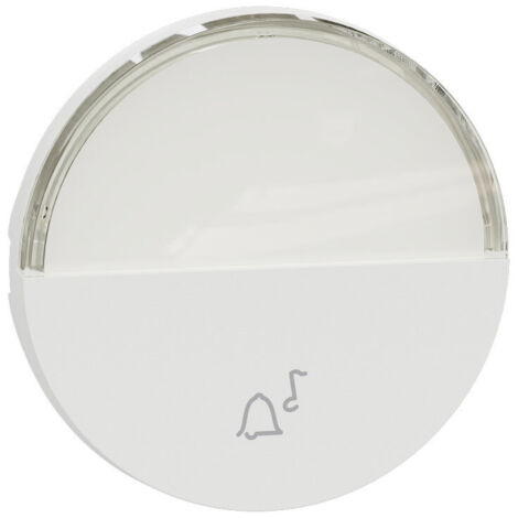 Enjoliveur sonnette porte-étiquette blanc Odace (S929245)
