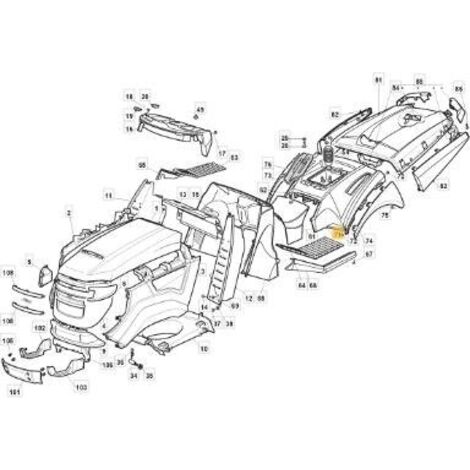 ENJOLIVEUR TCX JAUNE 122410 05/06 ORIGINE STIGA - 325109754/0