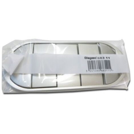 Enjoliveur titane pour commande d'eclairage 5 boutons CELIANE LEGRAND 068311
