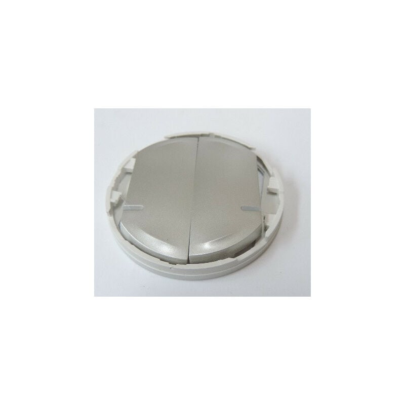 Legrand - Enjoliveur titane pour interrupteur double connecté/cde sans fil Céliane Netatmo