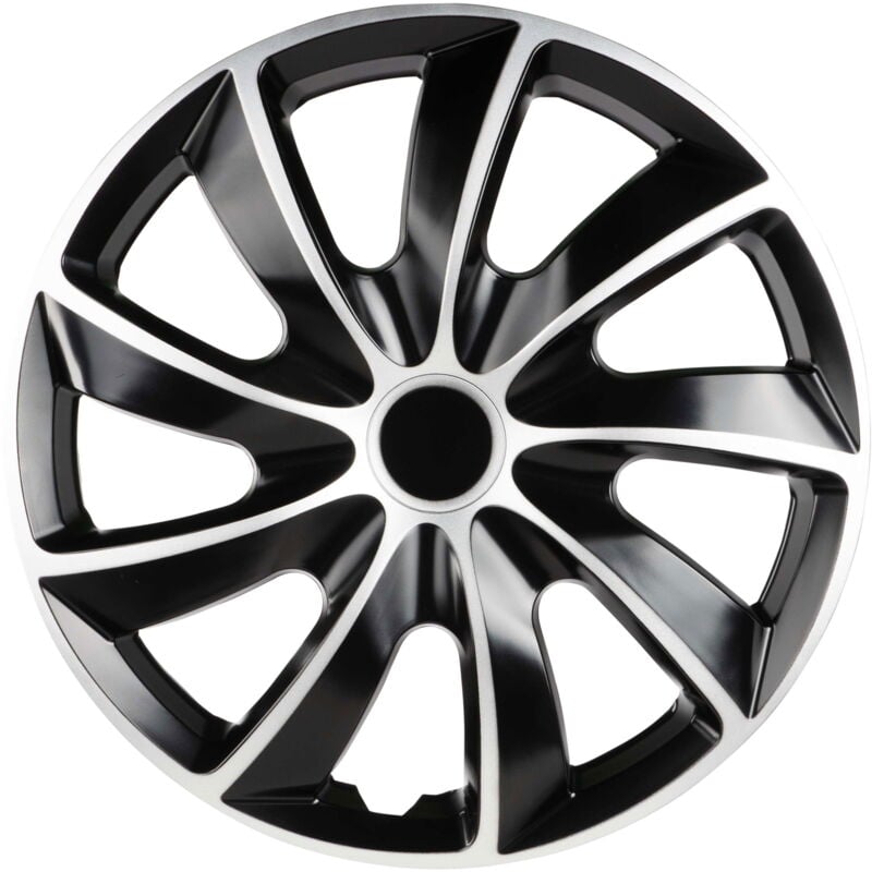 Enjoliveurs Aero Bicolor 16', 4 pièce noir/argent