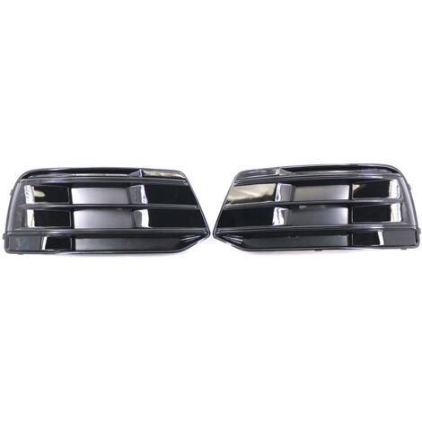 Enjoliveurs de feux antibrouillard et garniture chromée de la grille des feux de pare-chocs avant pour les modèles de base Audi Q5 S-LINE 2018-2022.
