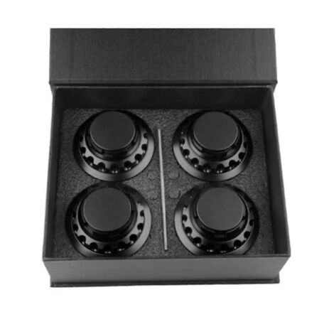 Enjoliveurs de roue 75 mm - Noir AC