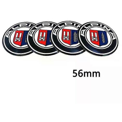 enjoliveurs de roue de 56 mm pour jantes Alpina, protection anti-poussière, autocollant, emblème, logo