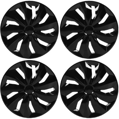 Enjoliveurs de Roue d'enjoliveur, 4 Pièces d'Enjoliveurs de Jante Résistants à l'usure pour Roue en Acier de 15 Pouces
