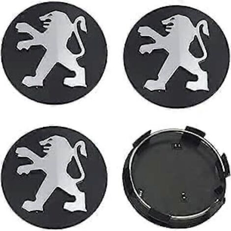 enjoliveurs de roue pour Peugeot 60 mm, noirs