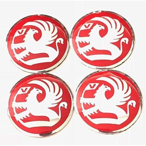 Enjoliveurs de roue rouges Vauxhall 60 mm, lot de 4, pour Insignia, Corsa, Meriva, Vectra