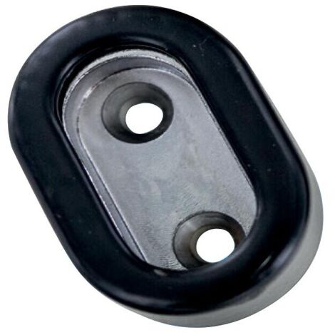 Enjoliveurs d'extrémités à visser Tahaa zamak noir mat pour tubes de penderie 30 x 15 - BILCOCQ DUVAL