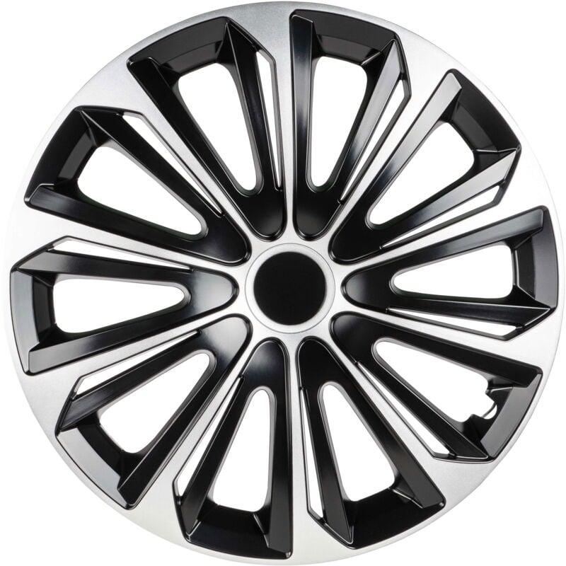 Enjoliveurs New Racer 14', 4 pièce noir/argent