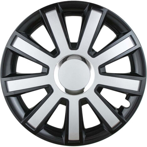 Enjoliveurs pour jantes Flash noir/argent - 14"