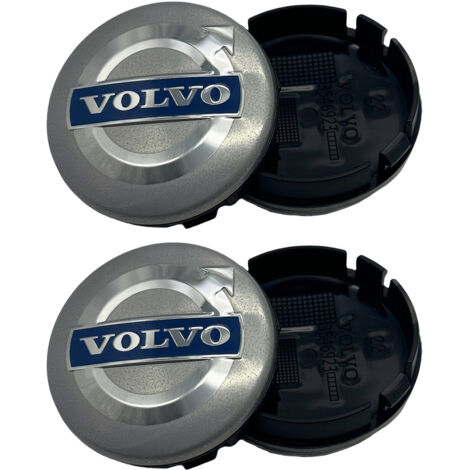 Enjoliveurs Volvo 02- 64 mm, lot de 4, couleur argent Volvo, taille unique Enjoliveurs Volvo 02- 64 mm, lot de 4, couleur argent Volvo, taille unique