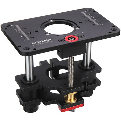 ENJOYWOOD GD7 PRO Ascenseur de routeur pour routeur à bois 65mm pour table de routeur Ascenseur avec plaque de routeur Travail du bois de précision
