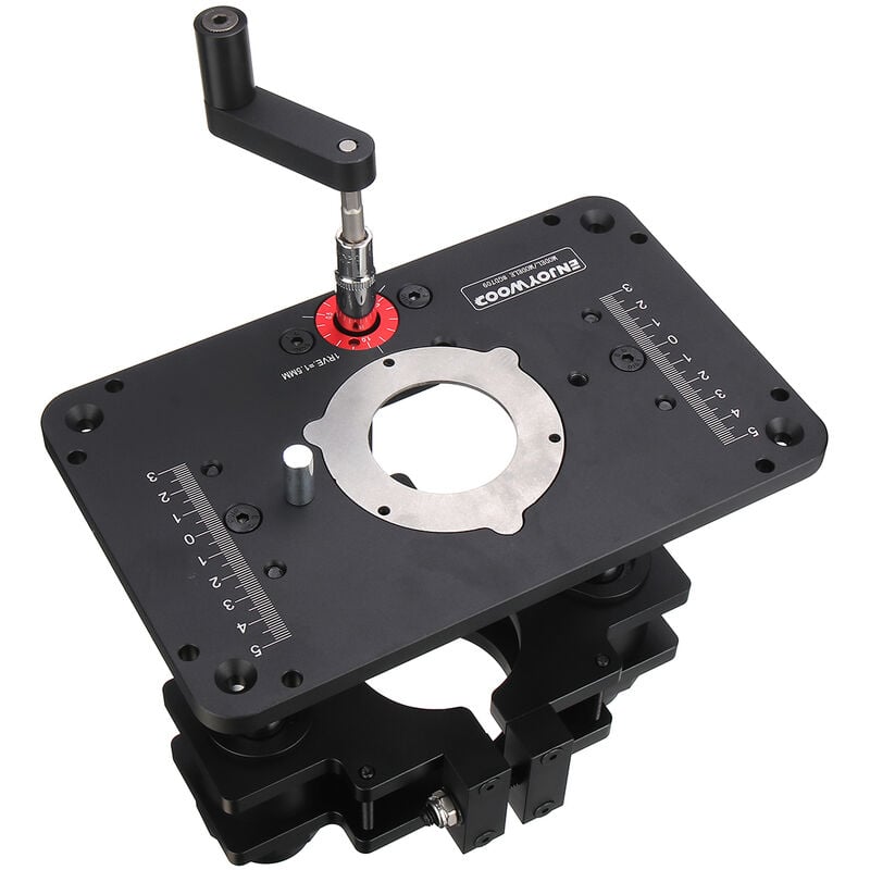 Insma - enjoywood GD7 pro Ascenseur de routeur pour routeur à bois 69mm pour table de routeur Ascenseur avec plaque de routeur Travail du bois de