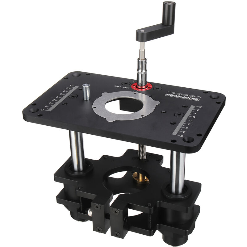 Kingso - enjoywood GD7 pro Ascenseur de routeur pour routeur à bois 69mm pour table de routeur Ascenseur avec plaque de routeur Travail du bois de