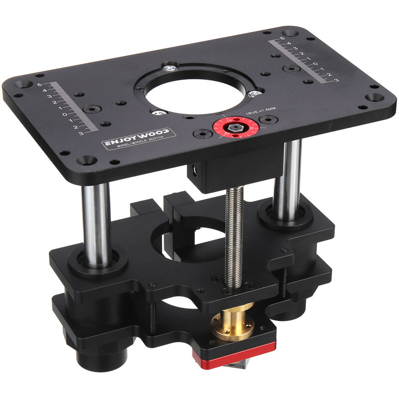 Insma - enjoywood GD7 pro Ascenseur de routeur pour routeur à bois 65mm pour table de routeur Ascenseur avec plaque de routeur Travail du bois de