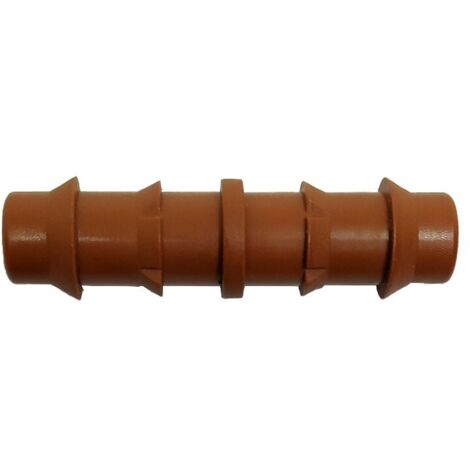 Enlace Goteo 16mm Marrón. Bolsa de 10 Unidades