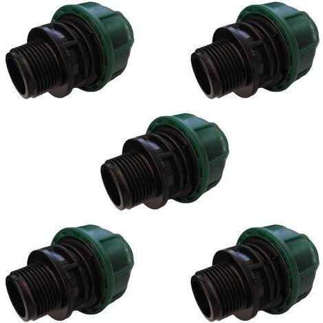 ENLACE ROSCA MACHO PE 25MM PACK X 5 21033922