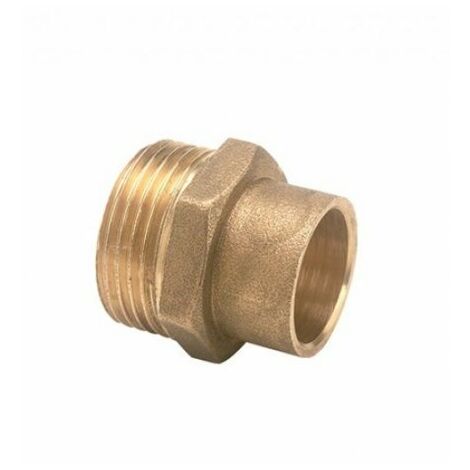 ENLACE SOLDAR RECTO ROSCA MACHO COBRE 15MM X 3/4