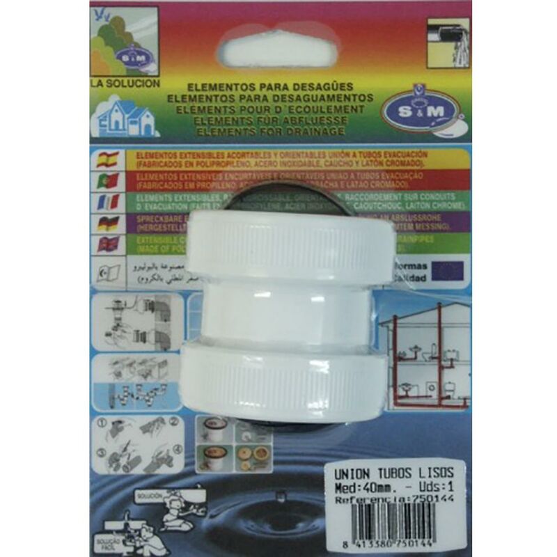 

Manguito Evacuacion Tubo Liso 40Mm Pvc S&M