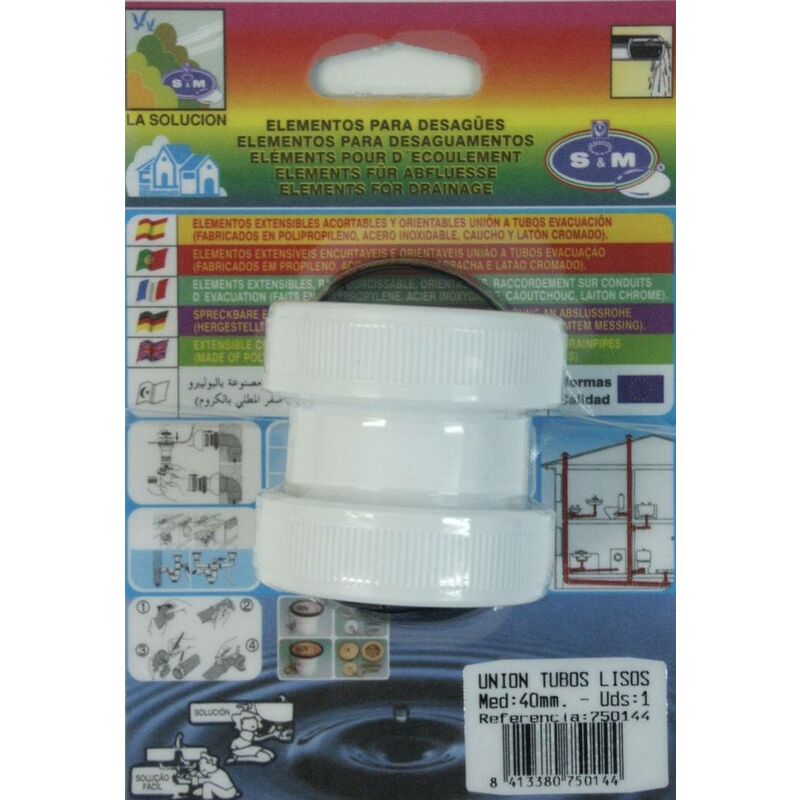 

Manguito Evacuacion Tubo Liso 40Mm Pvc S M