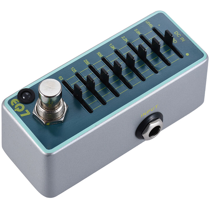 

EX EQ7 Pedal de efecto de ecualizador de guitarra EQ de 7 bandas Carcasa de metal completa True Bypass - ENO