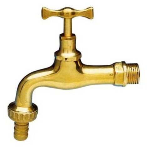 Enolgas Rubinetto dorato con portagomma M 1/2  H0007L04