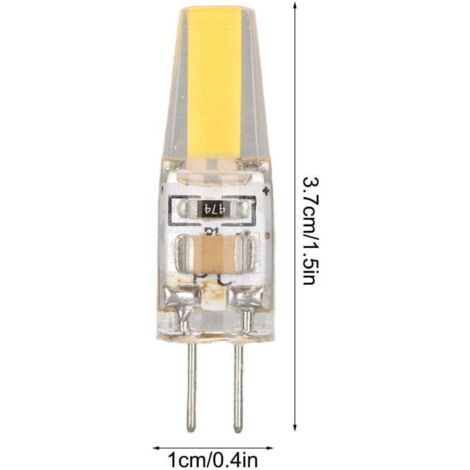 Enowelir 6 pièces 6W 500LM G4 ampoule LED COB Gel de silice lampe à économie d'énergie ampoule pour plafonnier applique lampe de Table 220V blanc chaud