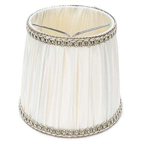 Enowelir 6Pcs Abat-jour en Tissu Moderne Lustre Lampe de Table Couverture pour Vis E14 Accessoire de Maison