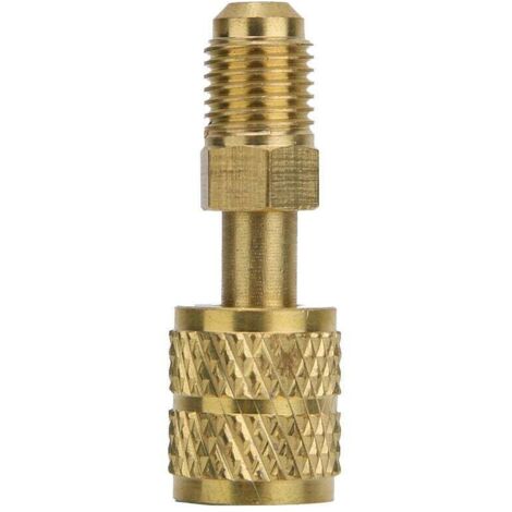 Enowelir Adaptateur en laiton R410, 1/4 "mâle à 5/16" femelle, tuyau de charge pour pomper, haute qualité, nouveau