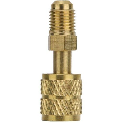 Enowelir Adaptateur en laiton R410, 1/4 "mâle à 5/16" femelle, tuyau de charge pour pomper, haute qualité, nouveau