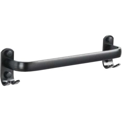 Enowelir Barre Porte-Serviettes Mural Noir 40 cm pour Salle de Bain et Cuisine