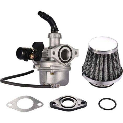Enowelir Carburateur PZ19 avec Filtre à Air pour Quad et Moto Cross 50cc à 125cc