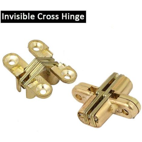 Enowelir Charnière Croix Invisible pour Table Pliante et Armoire en Bois Outil de Montage