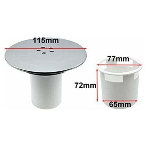 Enowelir Couvercle de Siphon de Douche 90 mm et 115 mm, Bonde de Remplacement pour Évacuation