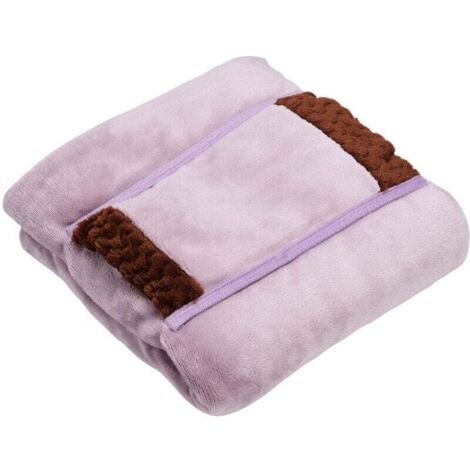 Enowelir Couverture Chauffante USB Lavable Châle Électrique Pour Hiver Maison Bureau Mains Épaules Rose