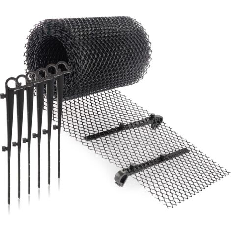 Enowelir Ensemble de Protection de gouttière 16CM6M, Stable avec 15 Clips
