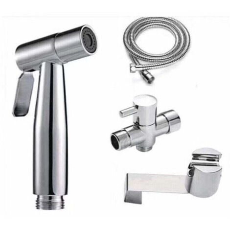 Enowelir Ensemble Pommeau Douche Tuyau Télescopique pour Lavabo Douchette Salle de Bain Nettoyage Cheveux