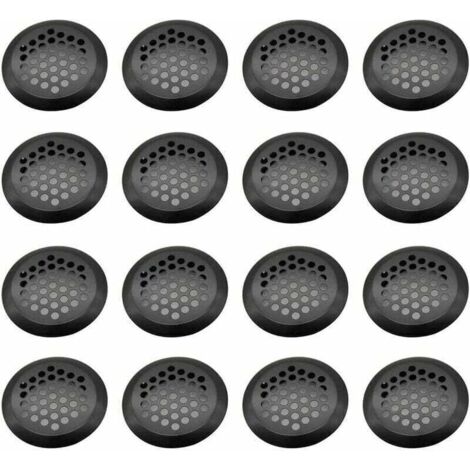 Enowelir Grille De Ventilation Ronde En Acier Inoxydable 16 Pièces Pour Armoire Cuisine Meubles Et Armoire À Chaussures
