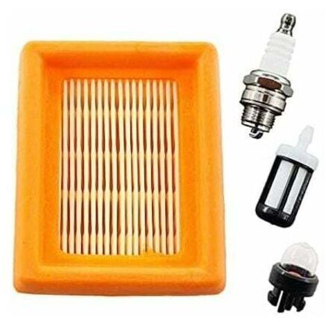 Enowelir Kit de Filtre à Air et Bougie d'Allumage pour Débroussailleuses Stihl FS120, FS200, FS250, FS300, FS350, FS400, FS450, FS480, BT120, BT121, BT130.